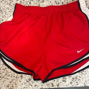 Nike Women's Vibrant Red Athletic Shorts